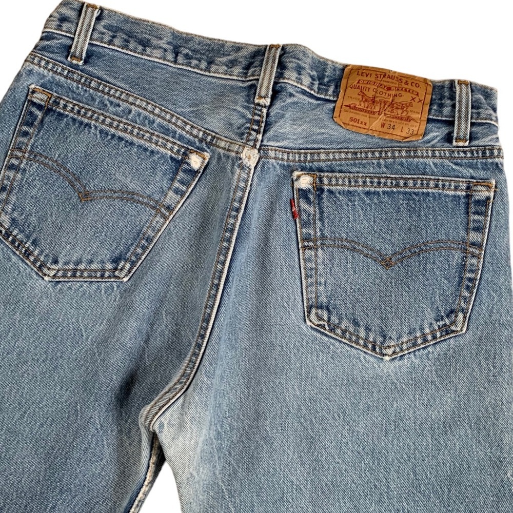 Vintage 90’s 501 jeans. Made in USA.